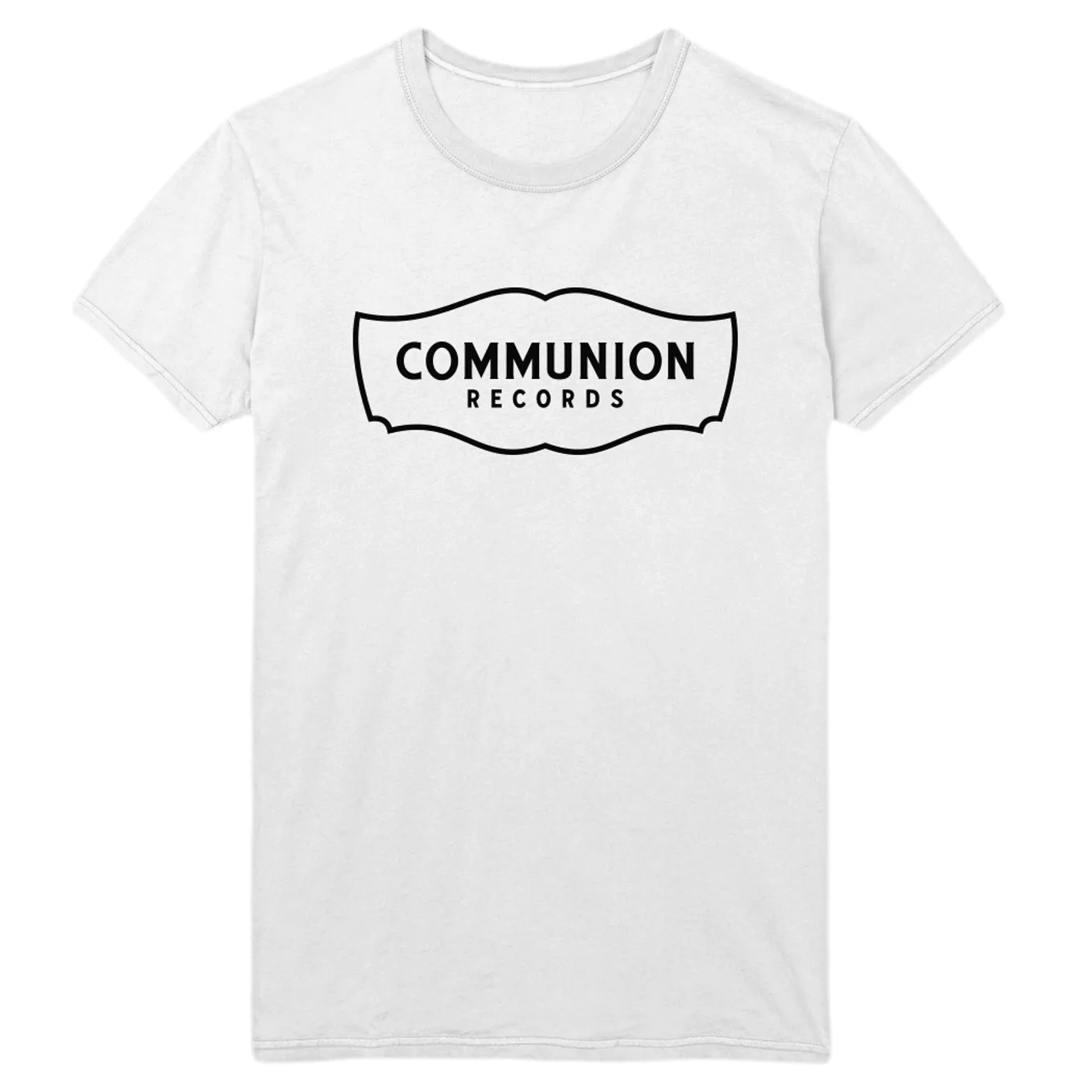 Communion Records Logo Tee Black On White