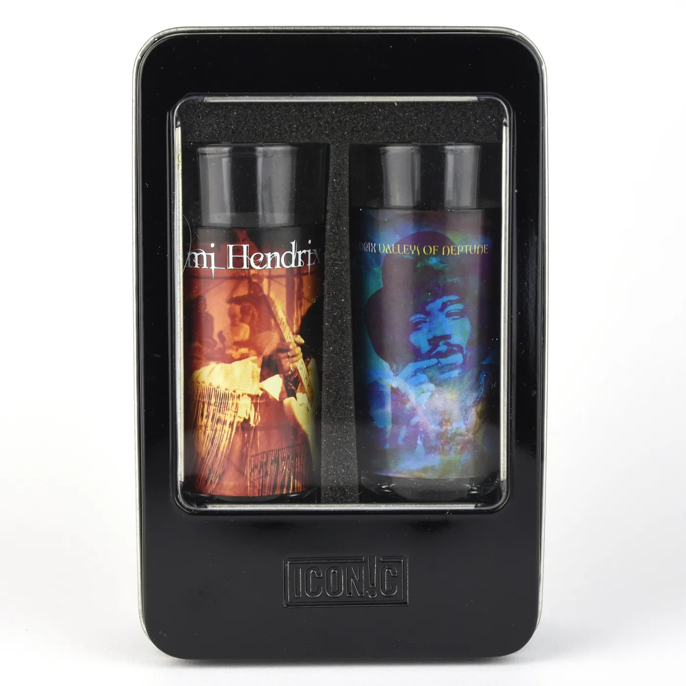 Jimi Hendrix Live At Woodstock And Valleys Of Neptune Cover Art Shot Glass Set (2 Pack)