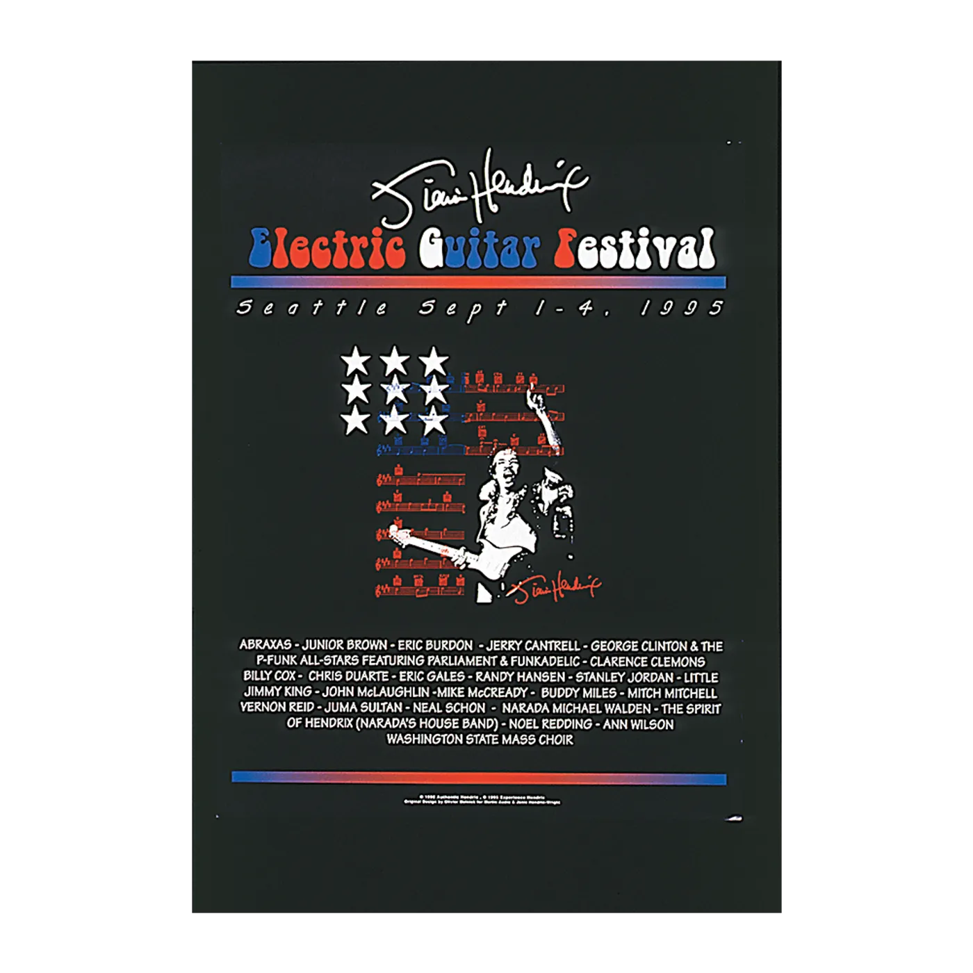 Jimi Hendrix Electric Guitar Festival Poster