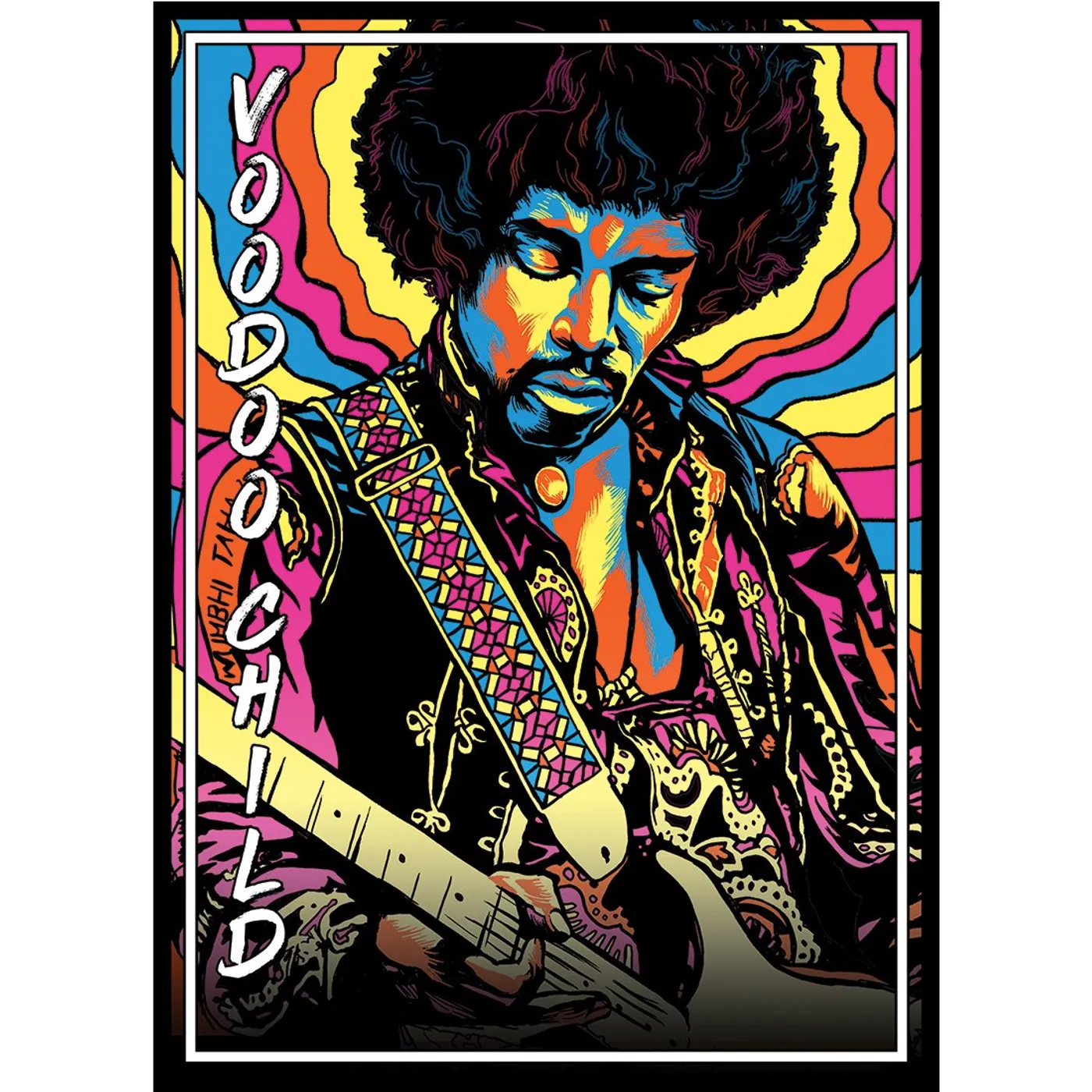 Jimi Hendrix Voodoo Child Lithograph