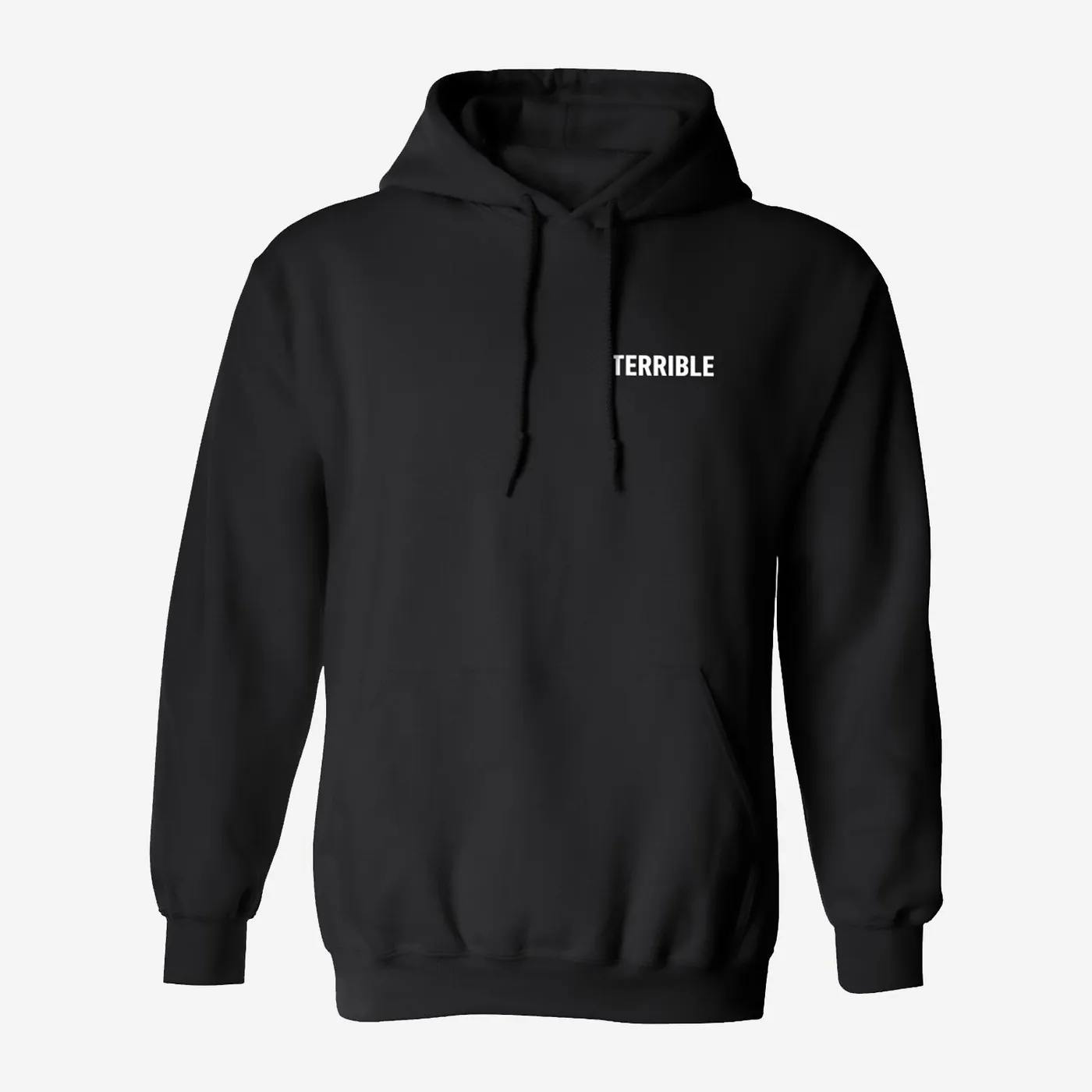 Terrible Records Black Logo Hoodie
