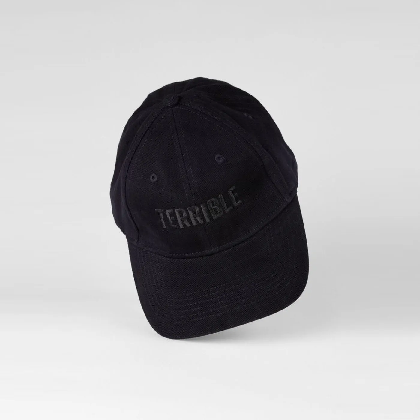 Terrible Records Logo Hat (Black on Black)