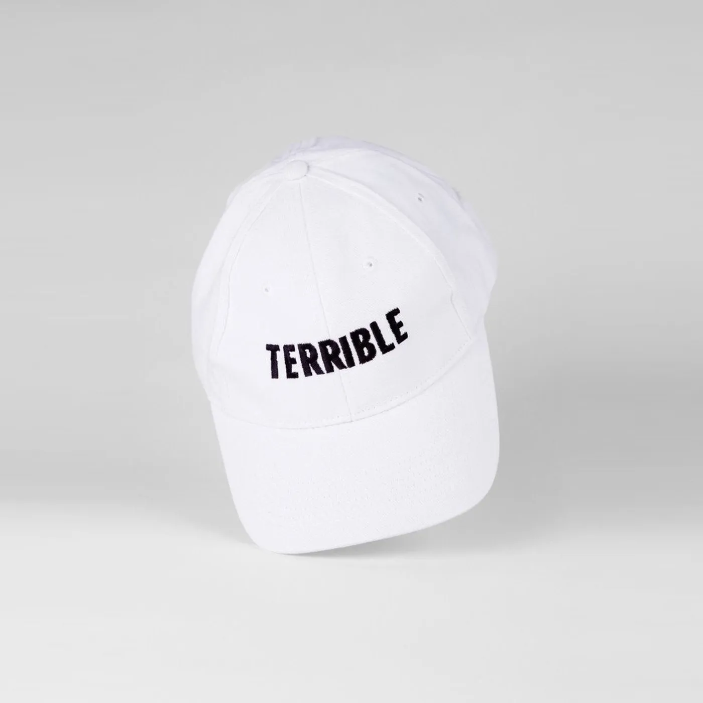 Terrible Records Logo Hat (Black on White)
