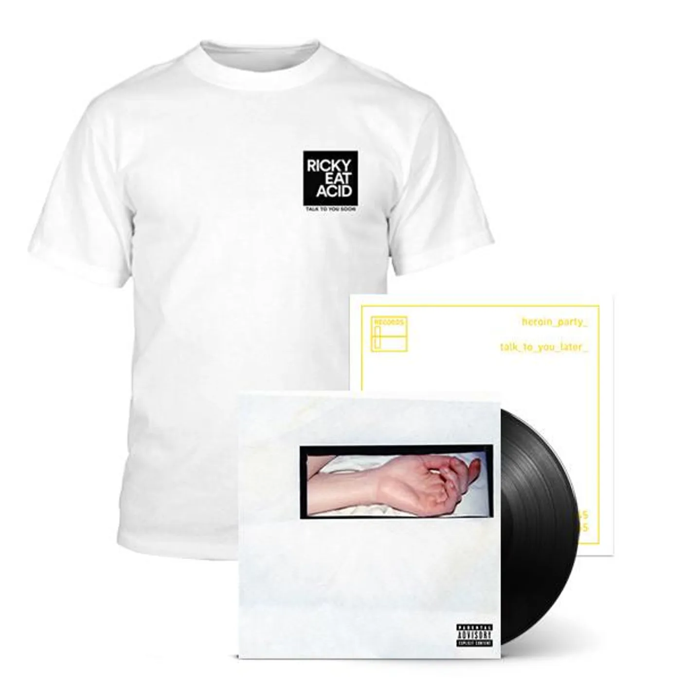 Terrible Records Ricky Eat Acid 'Talk To You Soon' LP + Flexi + T-Shirt