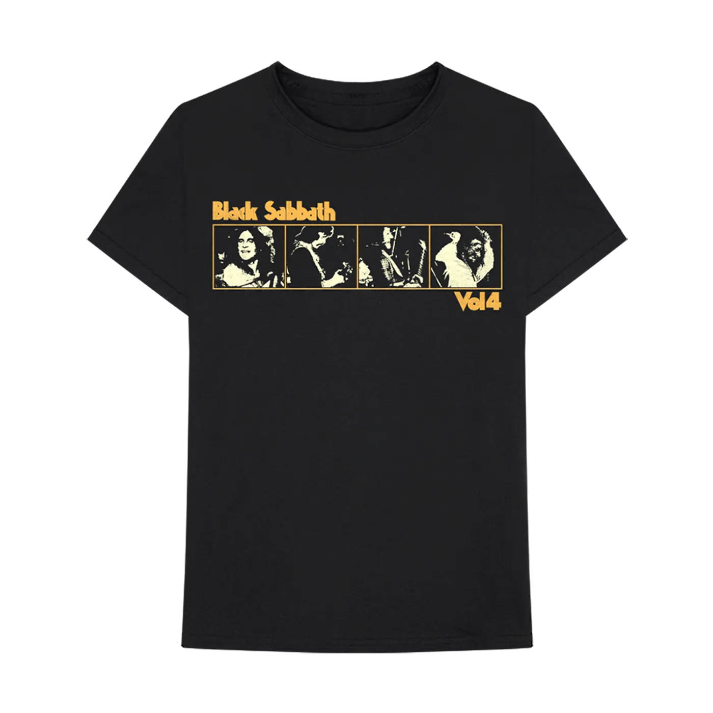 Black Sabbath Vol. 4 Film Strip Black T-Shirt