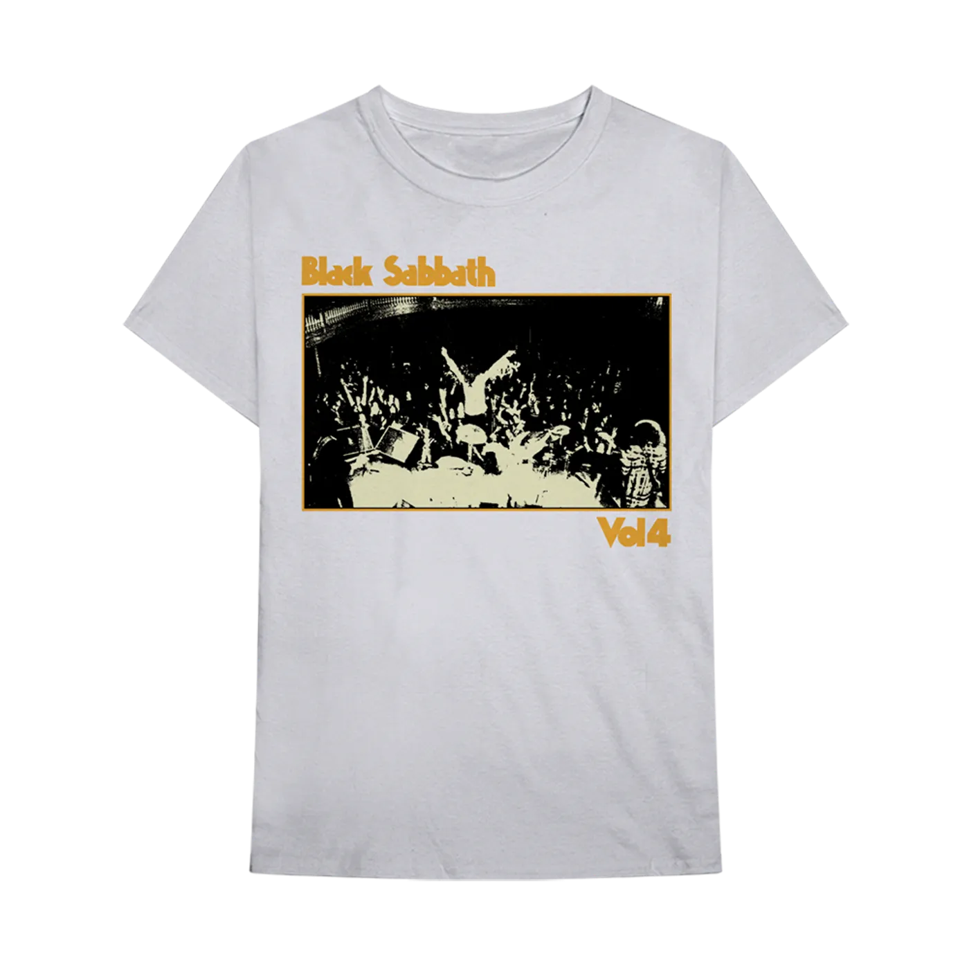Black Sabbath Vol. 4 Live Photo White T-Shirt