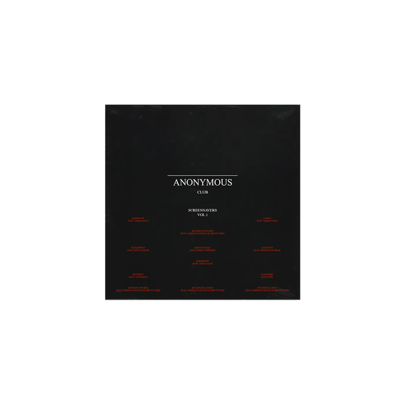 Anonymous Club "Screensavers Vol 1" Vinyl LP
