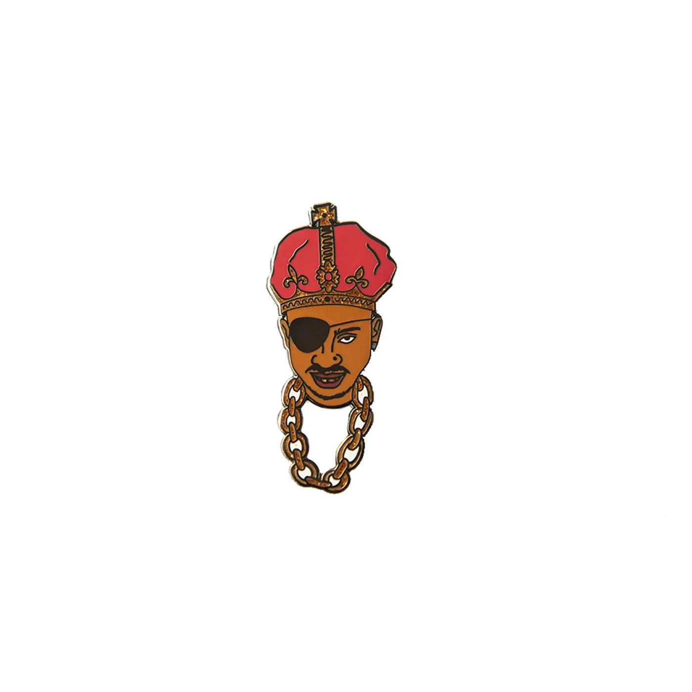 Slick Rick Face Pin