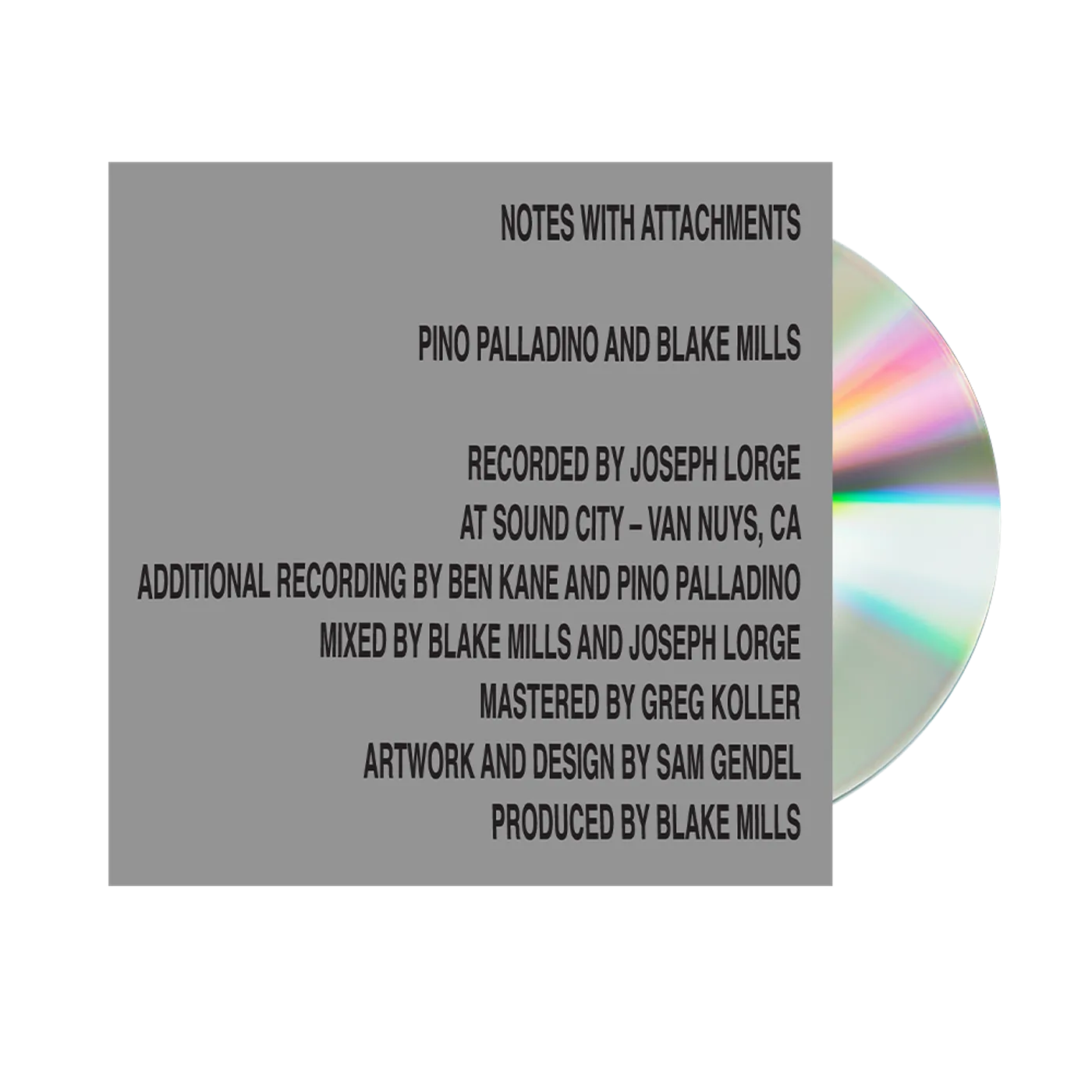 Blake Mills Notes With Attachments CD