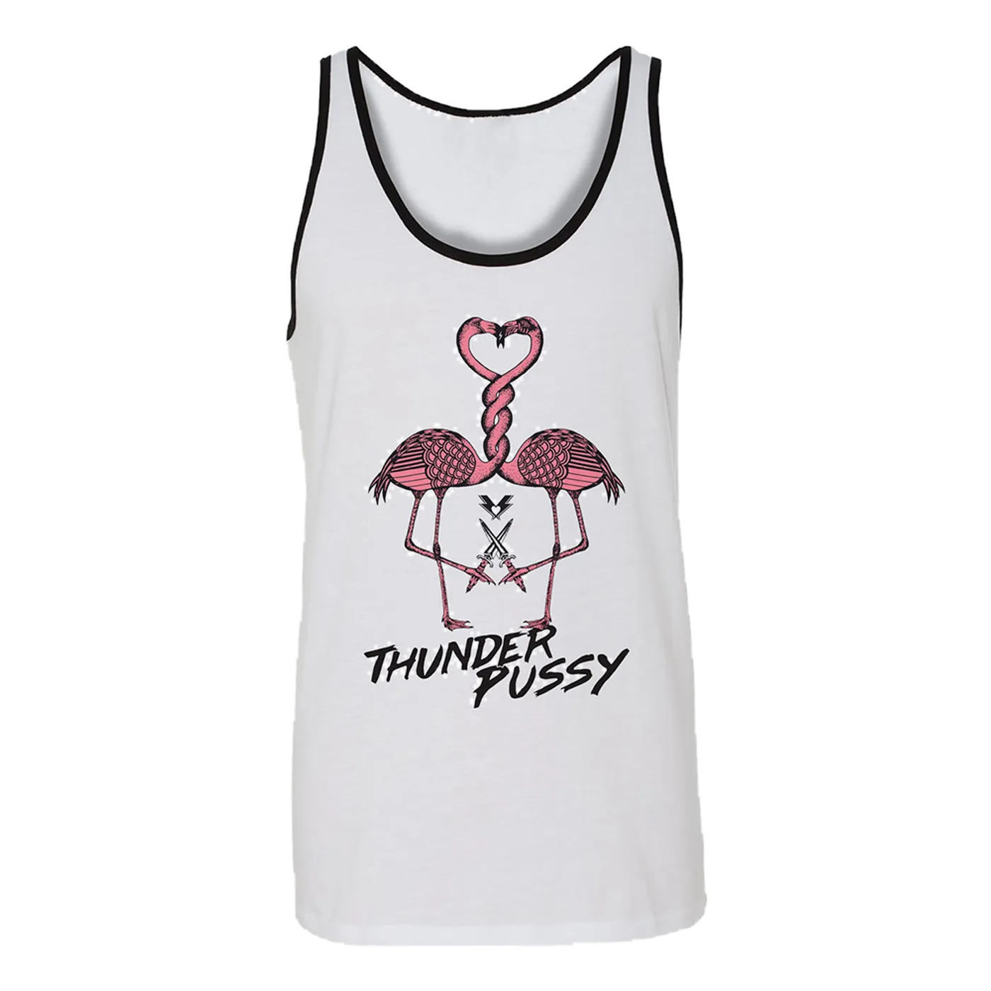 Thunderpussy Flamingo Ringer Tank Top