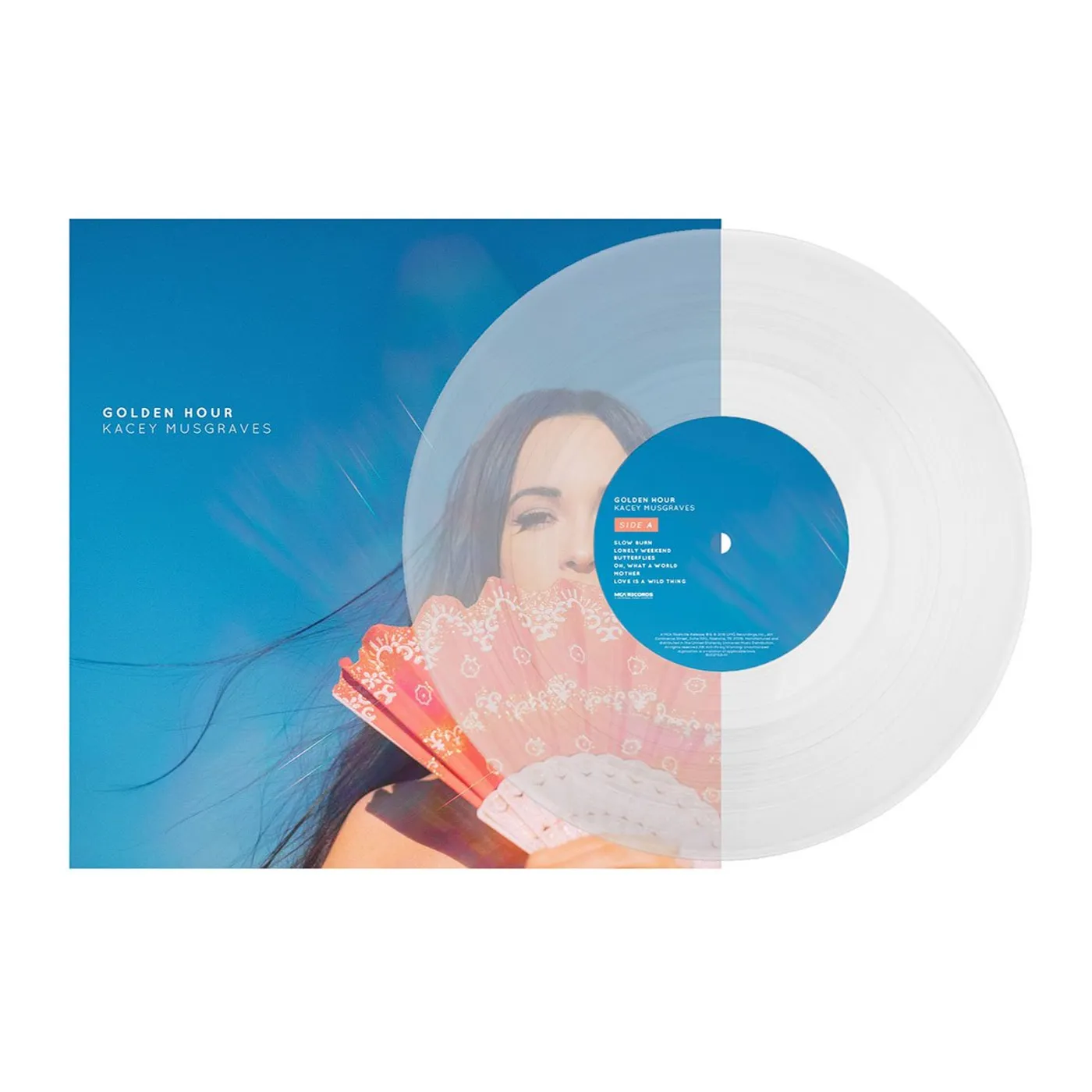 Kacey Musgraves Golden Hour - Clear Colored Vinyl Record LP