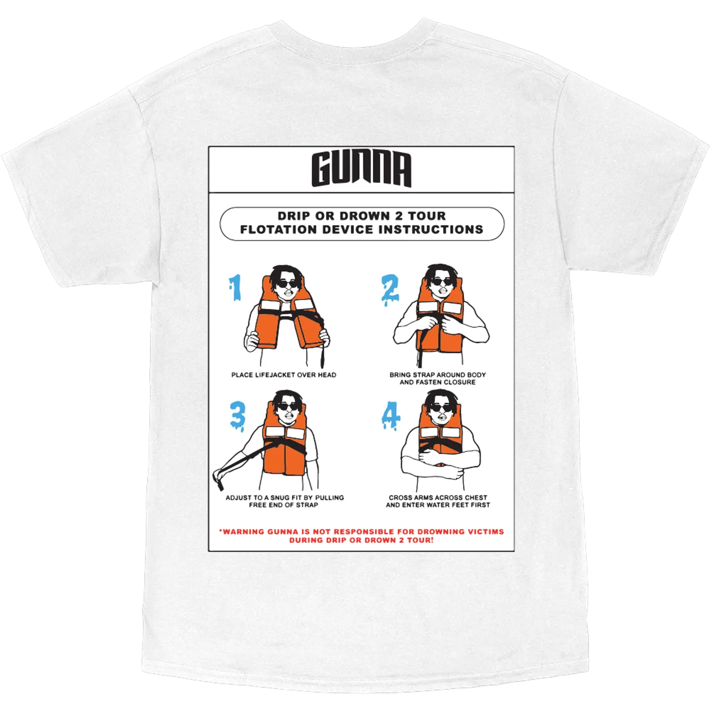 Gunna Drip Warning Tee (White)