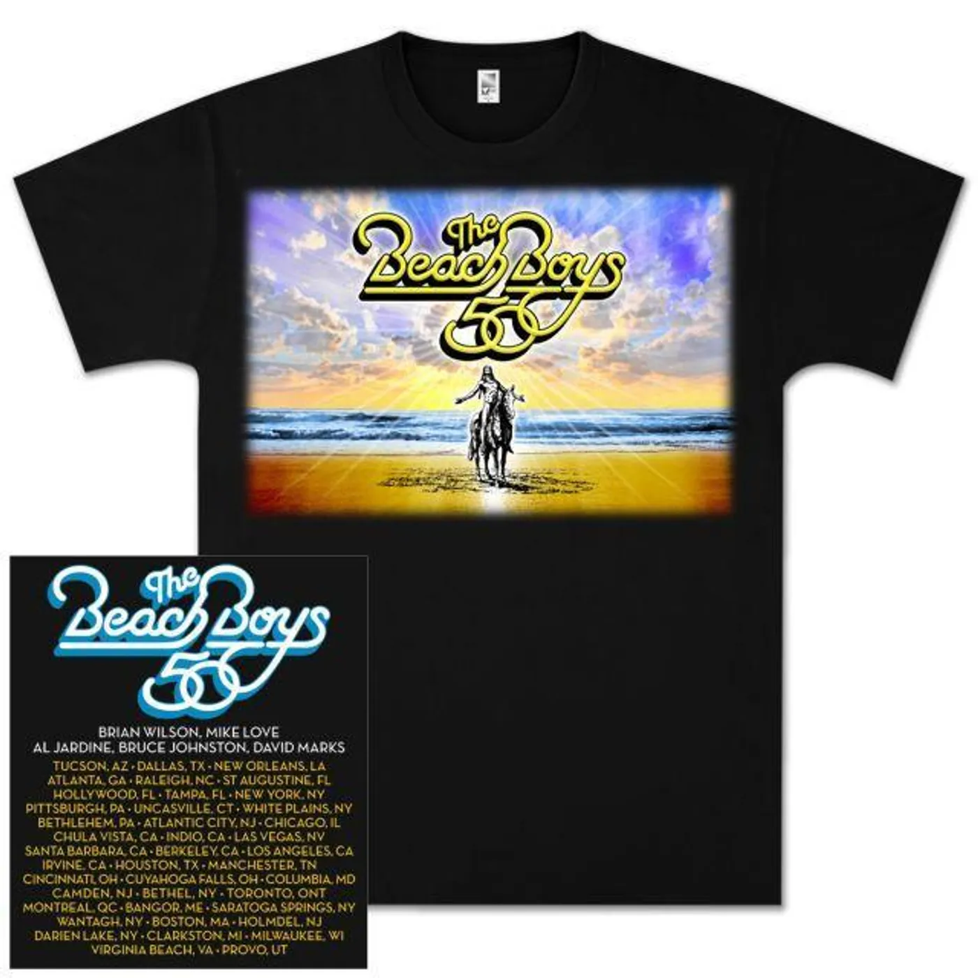The Beach Boys 50th Anniversary Tour Tee Black