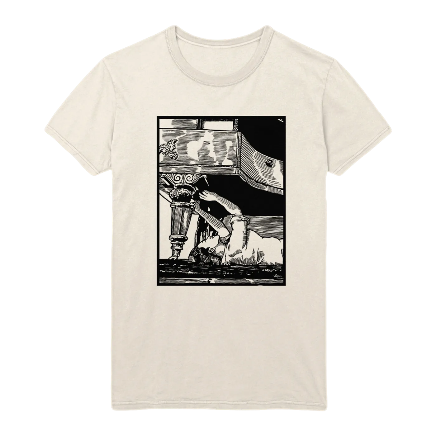 Amanda Palmer Fix Your Own Shit Women's CLEAN Tee (in Cream)