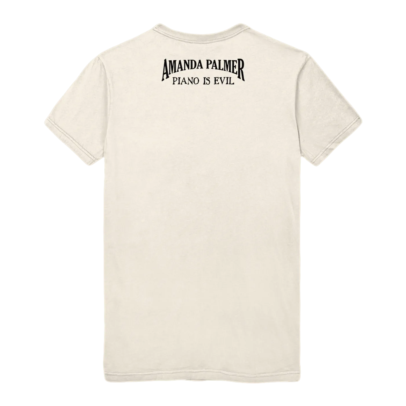 Amanda Palmer Fix Your Own Shit Women's CLEAN Tee (in Cream)
