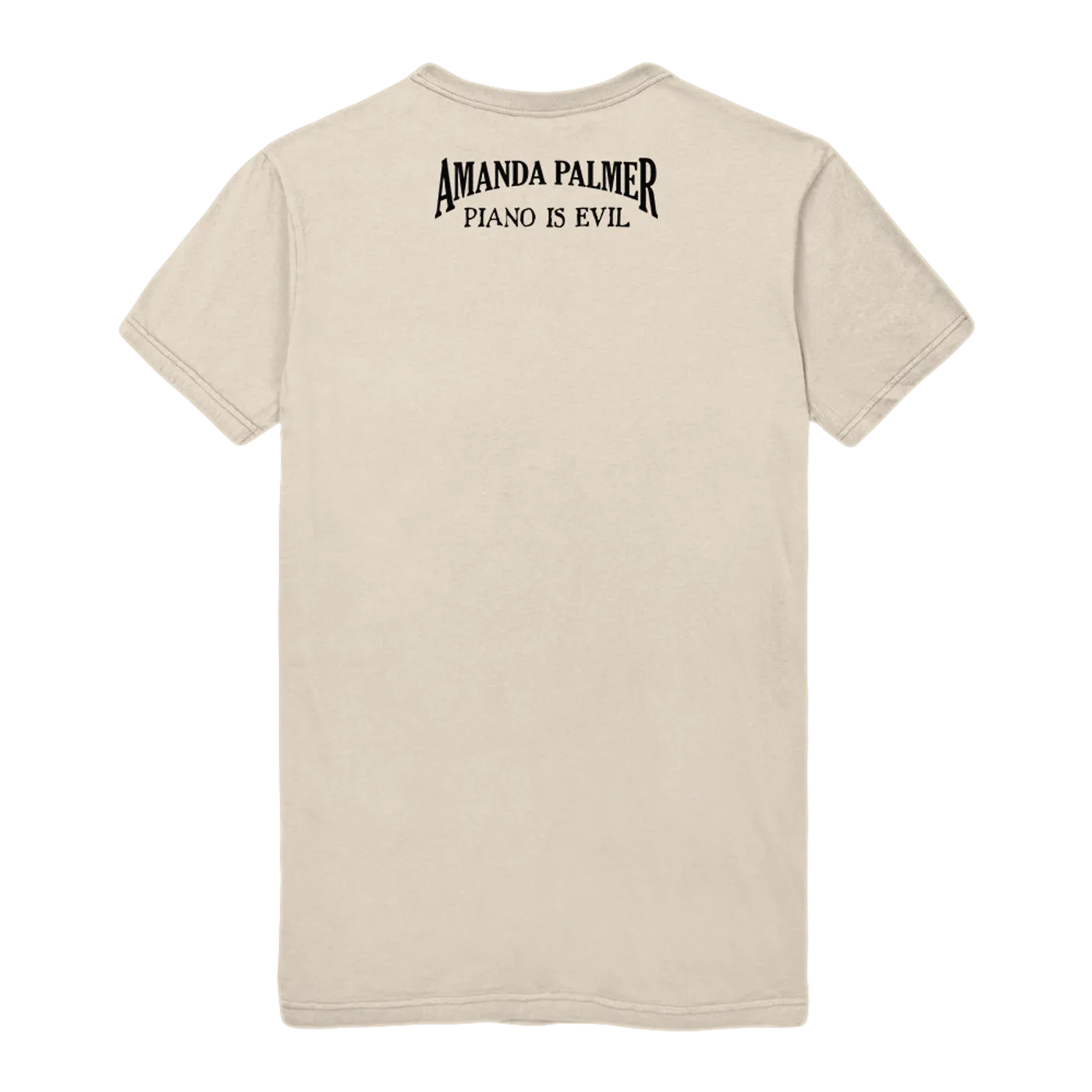 Amanda Palmer Fix Your Own Shit Unisex CLEAN Tee (in Cream)