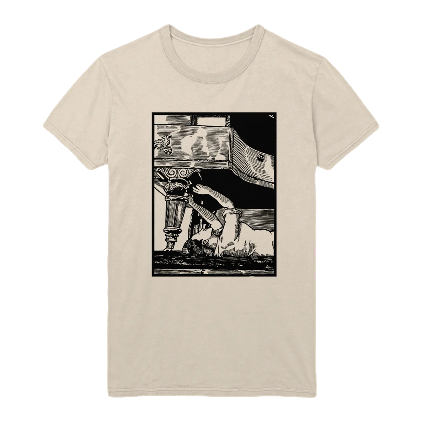 Amanda Palmer Fix Your Own Shit Unisex CLEAN Tee (in Cream)