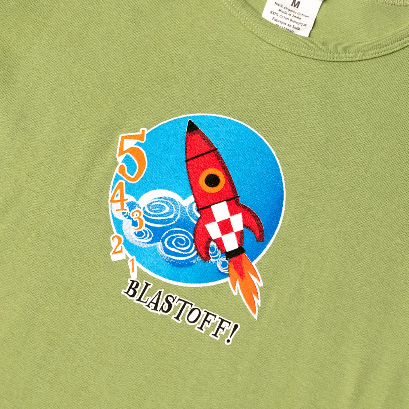 Laurie Berkner Blast Off! Ladies T-Shirt (Green)