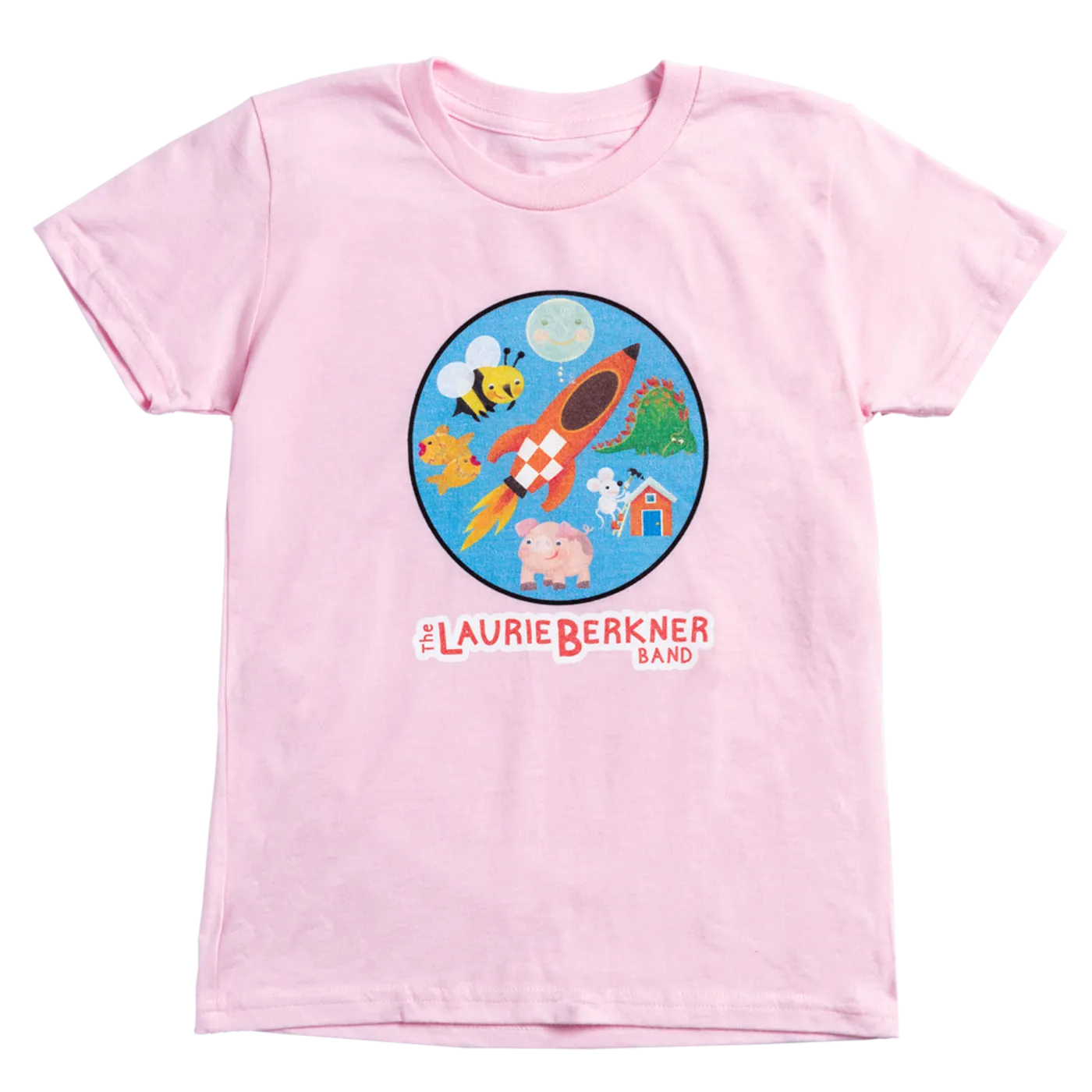 Laurie Berkner Rocket Youth T-Shirt (Pink)