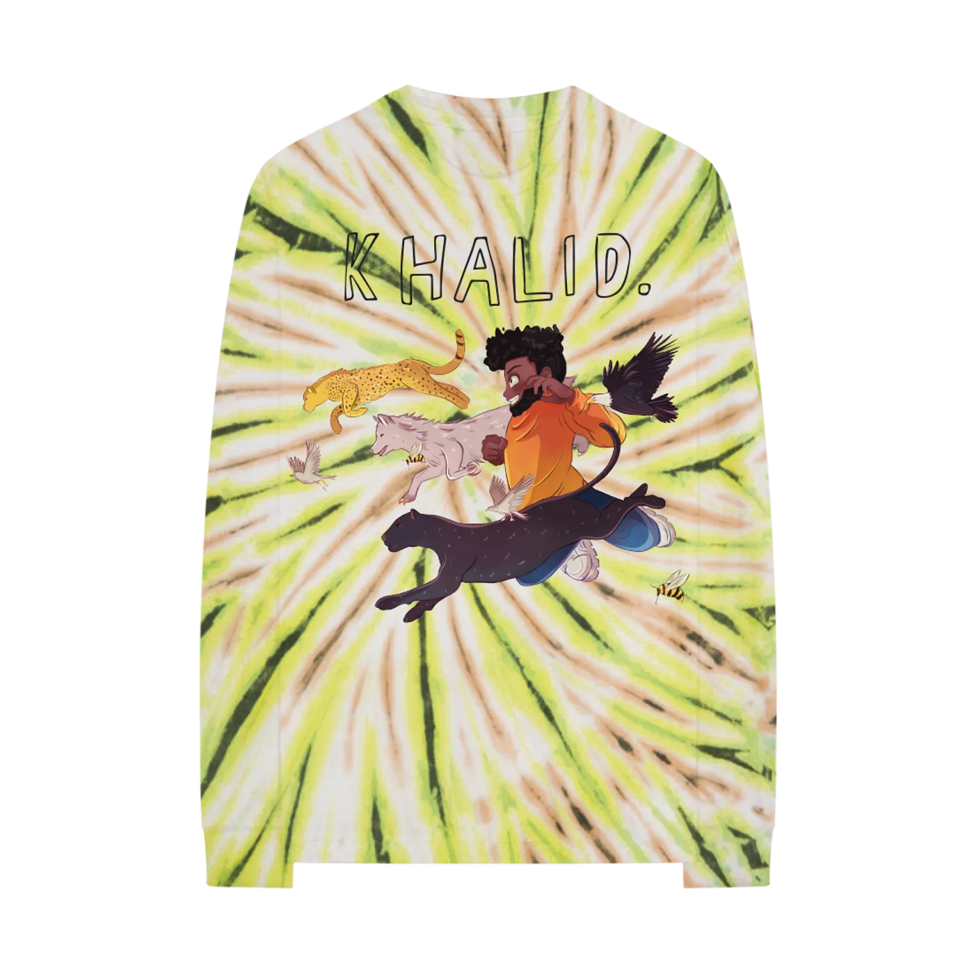 Khalid RUNNING FREE SPIRIT TOUR TIE DYE L/S T-SHIRT