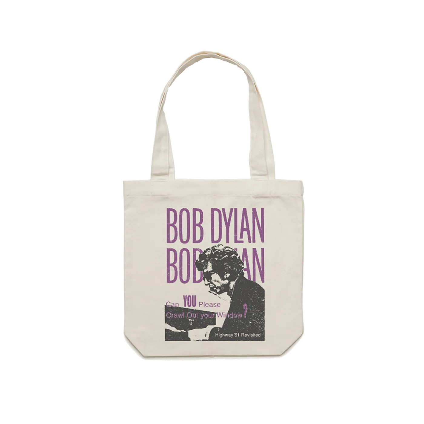 Bob Dylan Crawl Out Your Window Tote