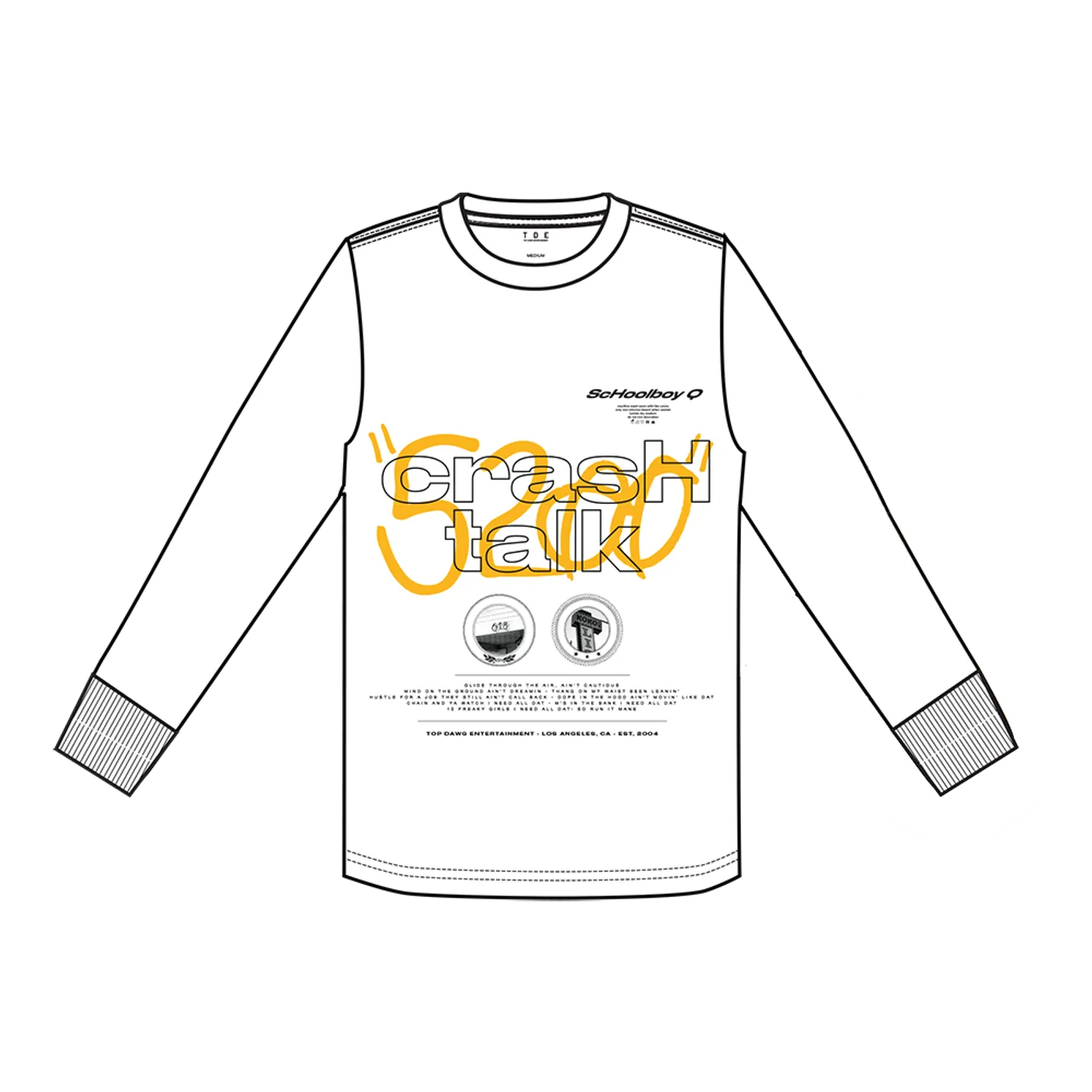 ScHoolboy Q Crash Talk L/S Shirt + Digital Album