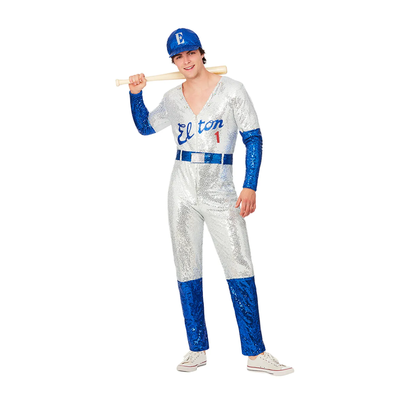 Elton John Deluxe Sequin Baseball Costume