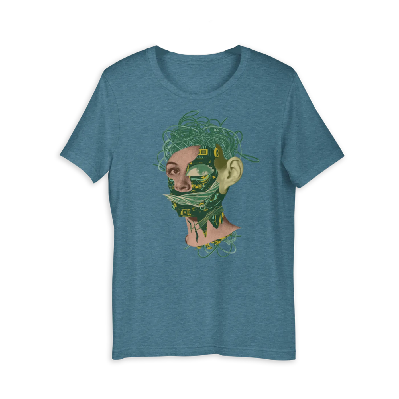 Sweet Crude Officiel//Artificiel Teal T-Shirt