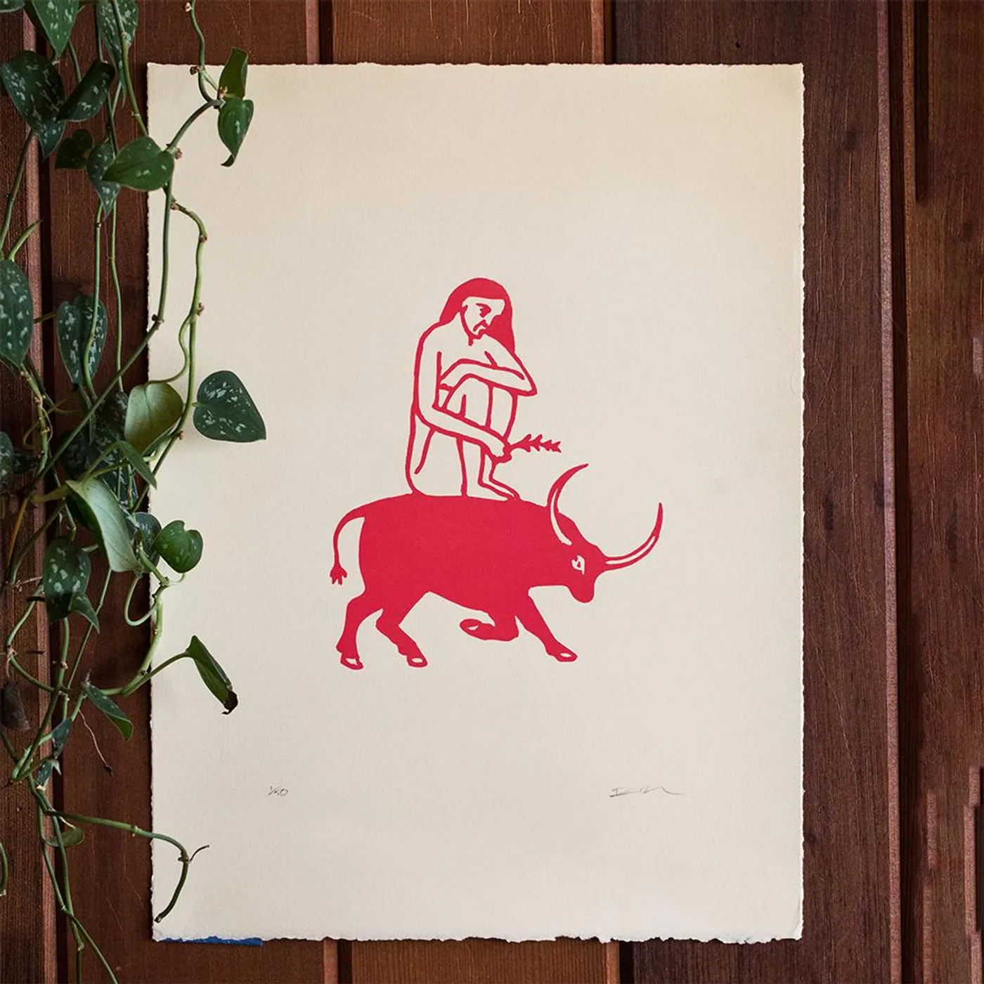 Madre Mezcal Toro Y Mujer Print
