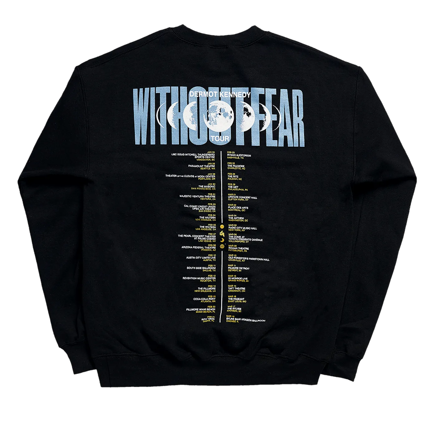 Dermot Kennedy Without Fear Tour Crewneck
