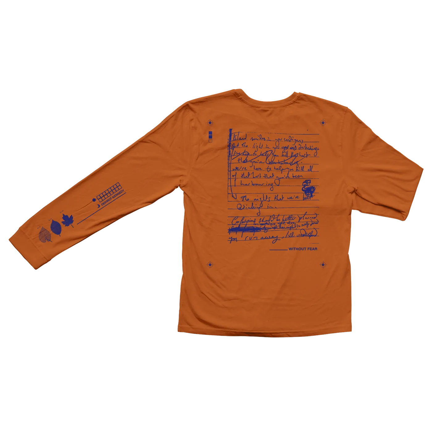 Dermot Kennedy Longsleeve Lyric Tee: Orange