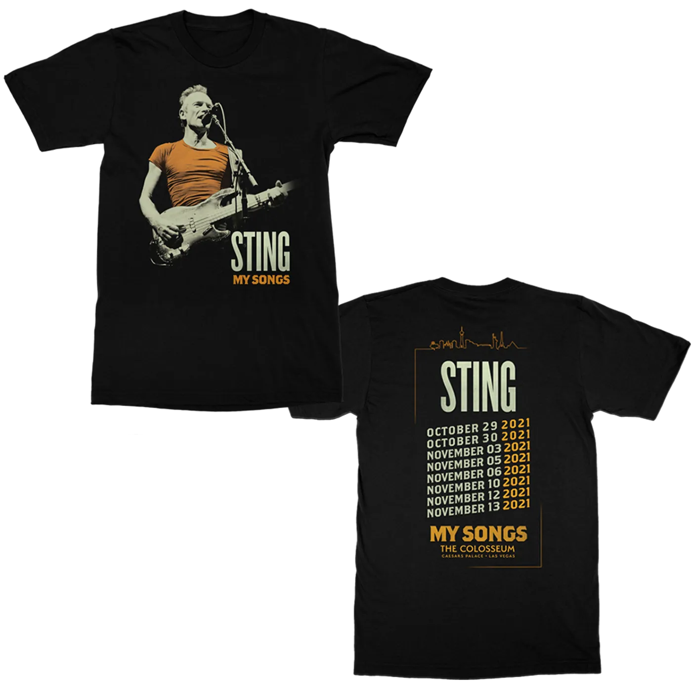 Sting My Songs Las Vegas Event T-Shirt
