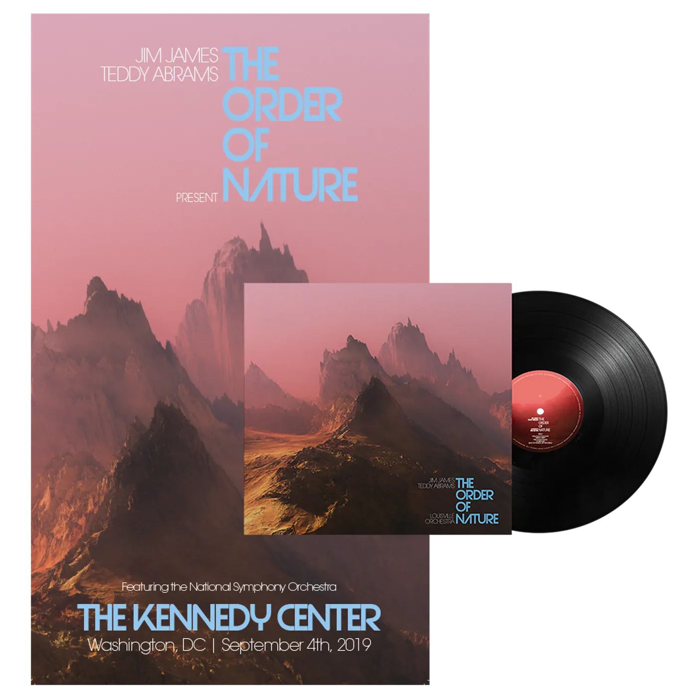 Jim James The Order of Nature LP + Signed Kennedy Center Poster