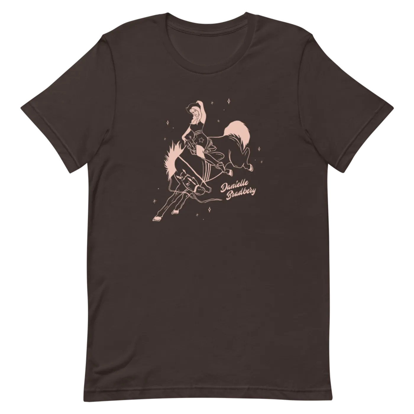 Danielle Bradbery Pinup Cowgirl Brown T-Shirt