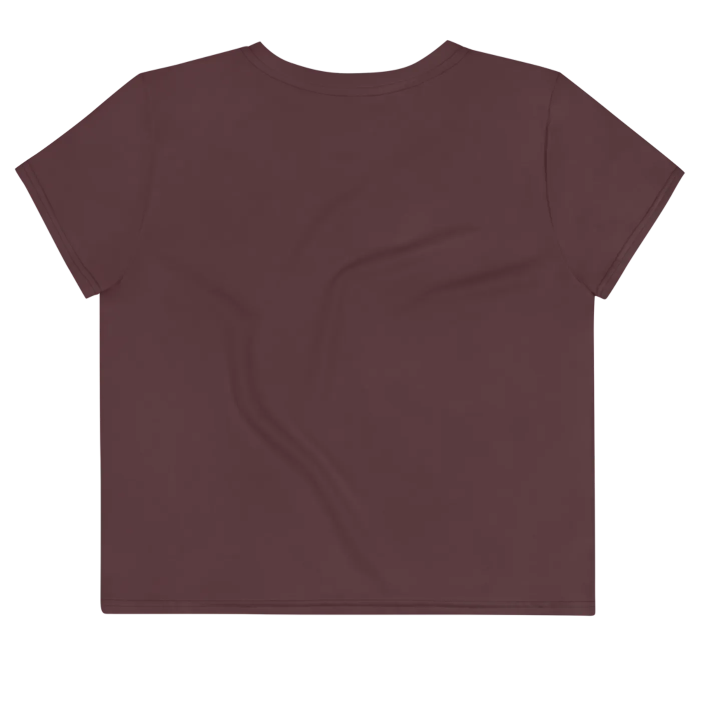 Melanie Charles Care About Black Maroon Crop Top