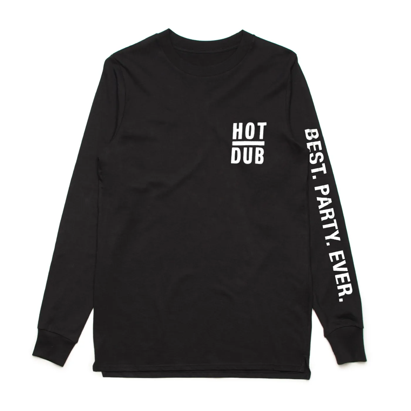 Hot Dub Time Machine  Best. Party. Ever. Black Longsleeve Tee