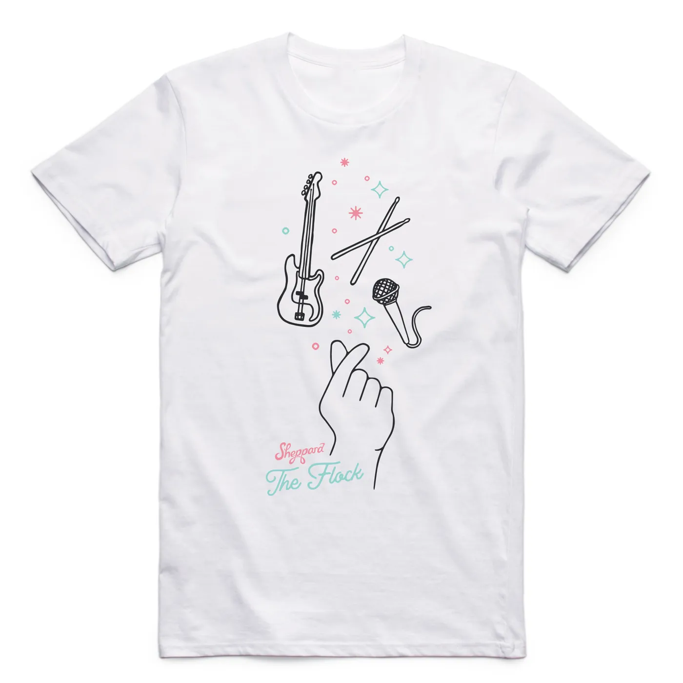 Sheppard - Ladies White Flock Tee