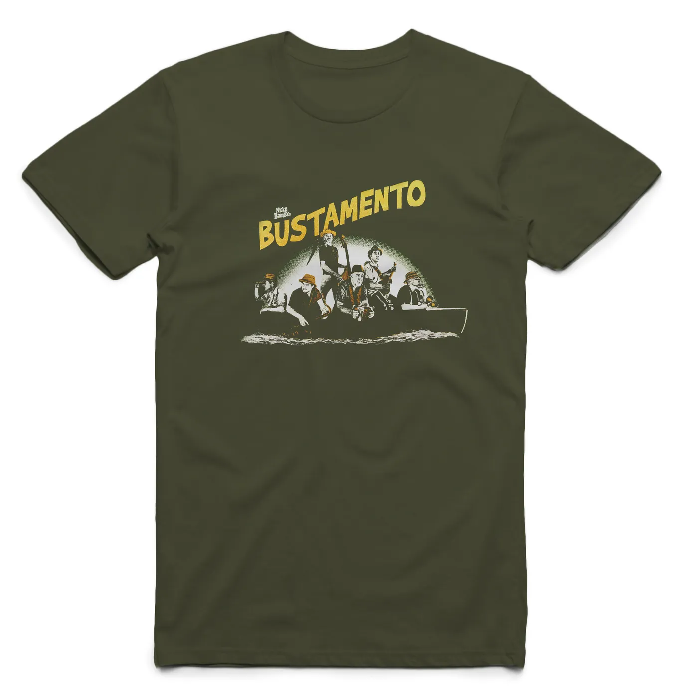 Bustamento - Mens Khaki Tee