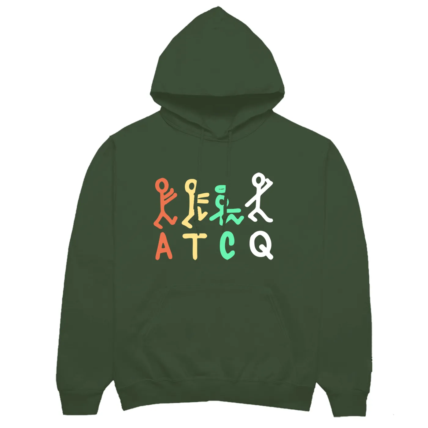 A Tribe Called Quest Stick Figure Olive Hoodie