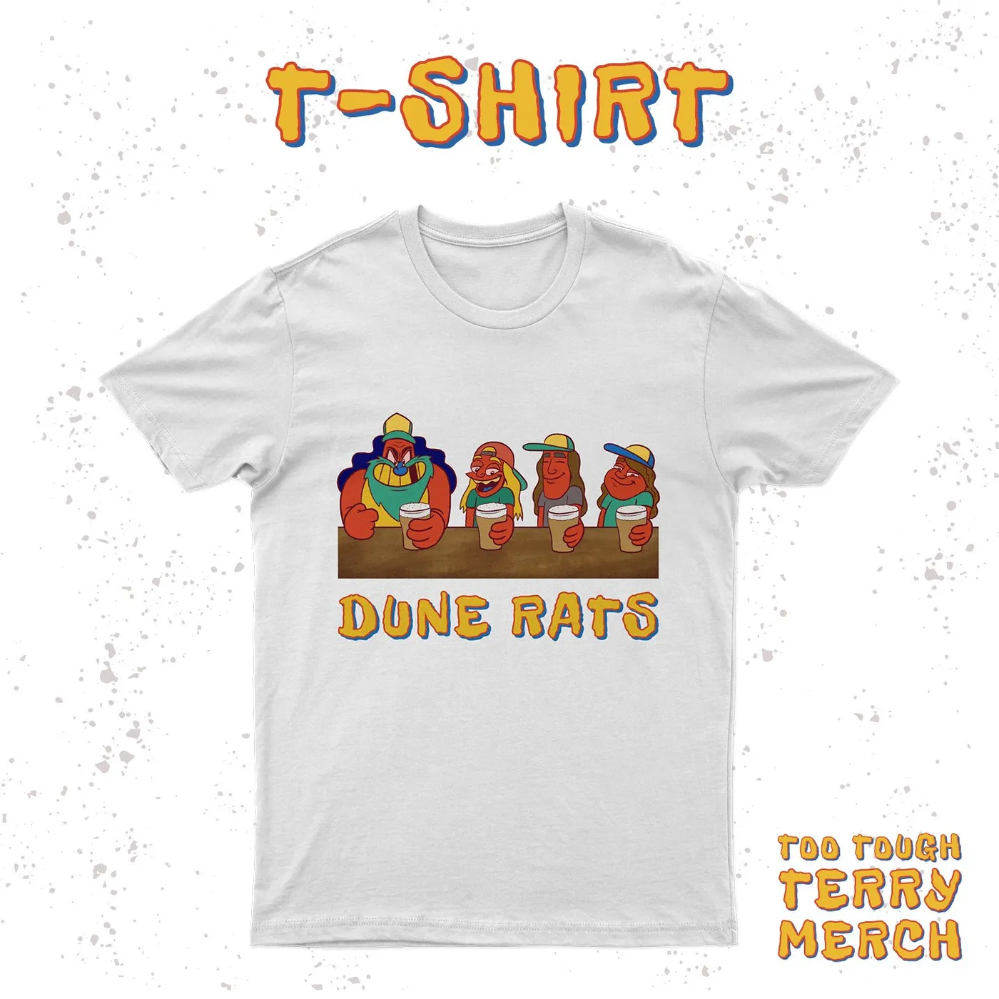 Dune Rats Too Tough Terry / White T-shirt