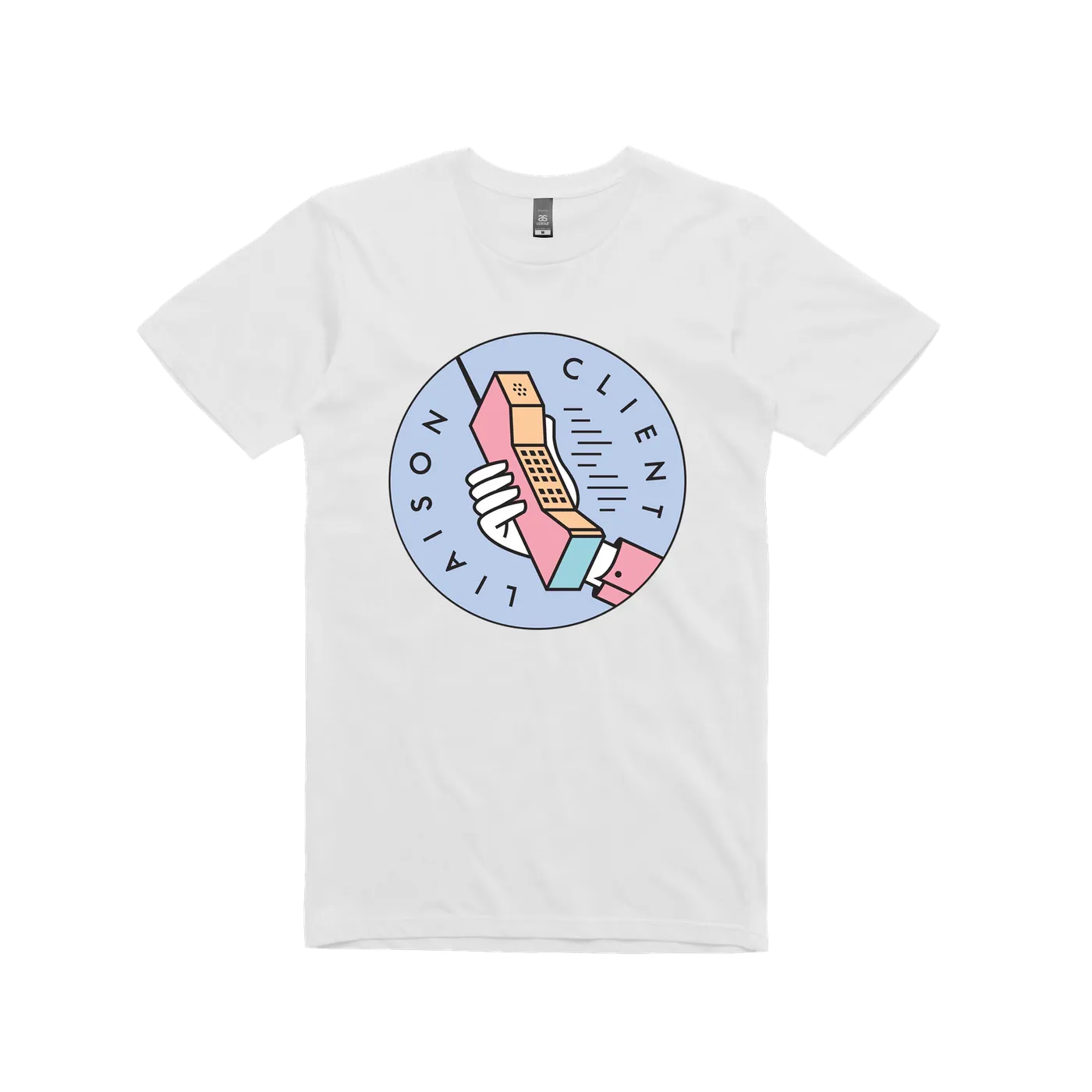 Client Liaison Phone / White T-shirt