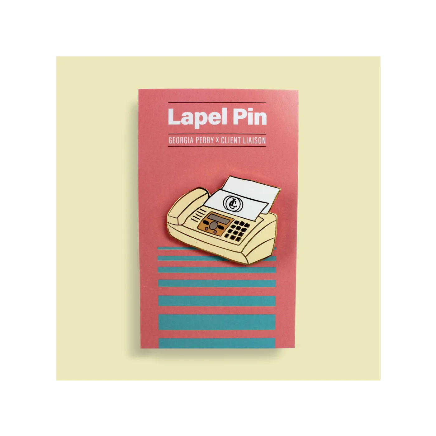 Client Liaison Fax Machine / Lapel Pin