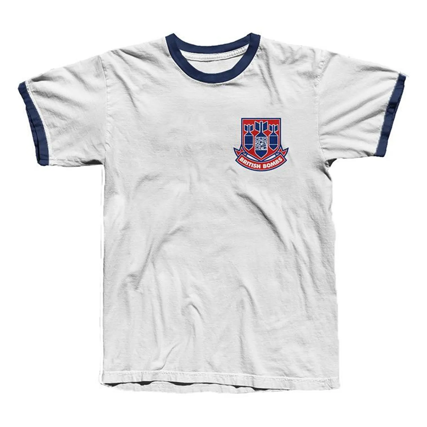 Declan McKenna BRITISH BOMBS RINGER TEE WHITE / NAVY