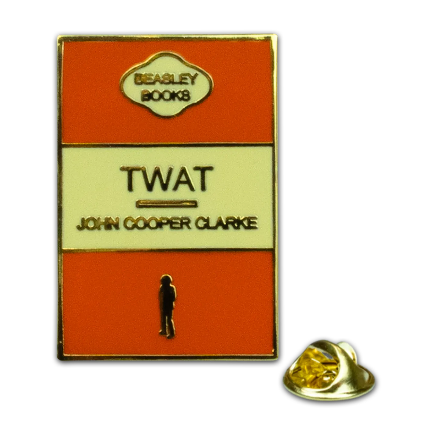 John Cooper Clarke Twat enamel pin badges