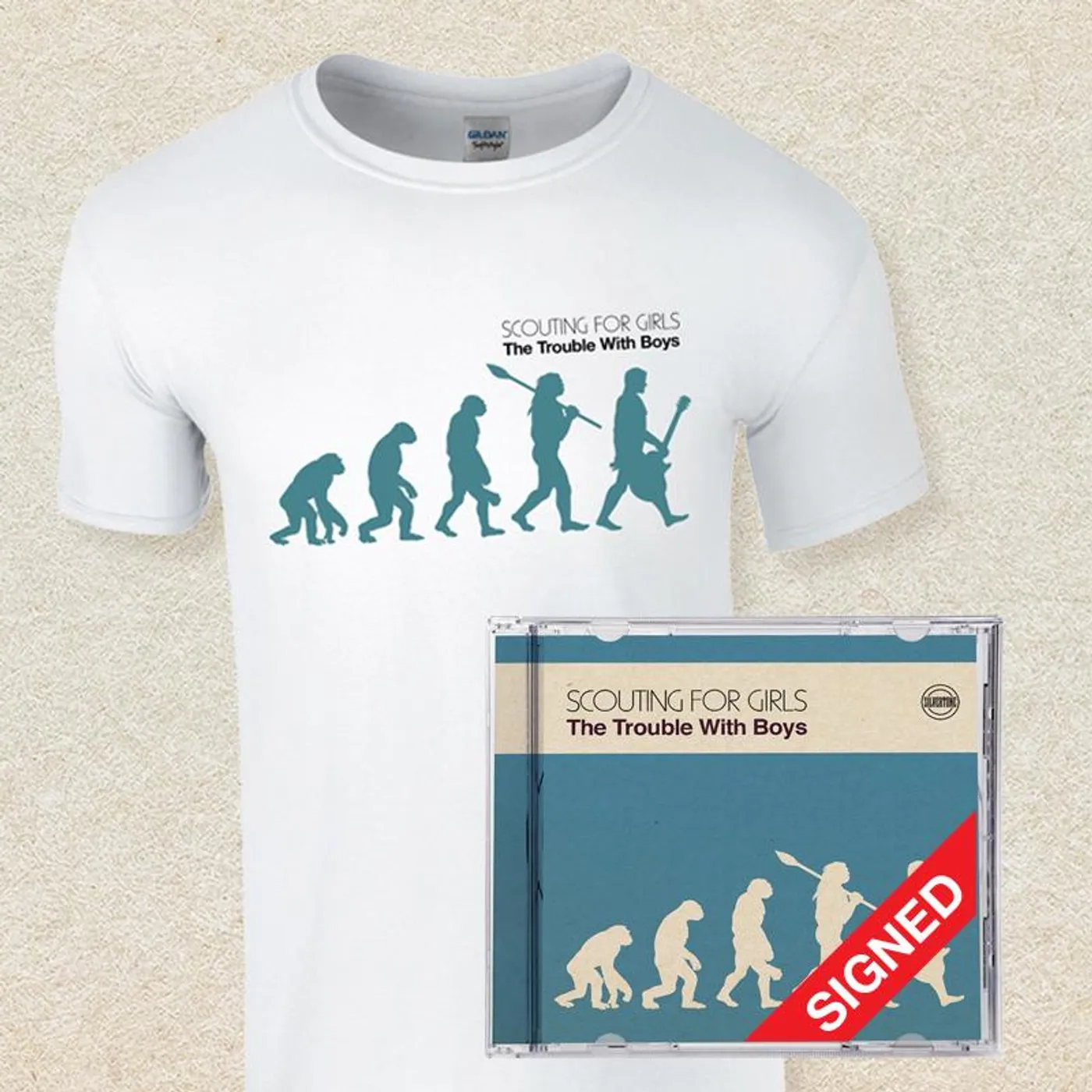Scouting For Girls Signed CD + T-Shirt