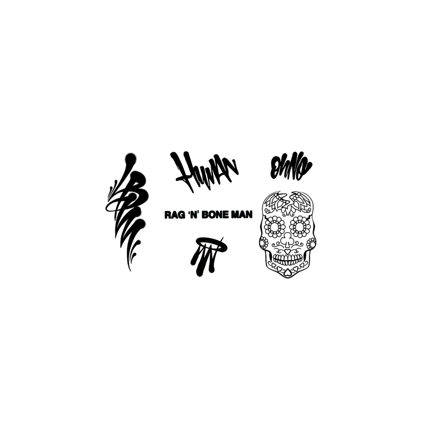Rag'n'Bone Man Rag’n’Bone Man Temporary Tattoo Sheet