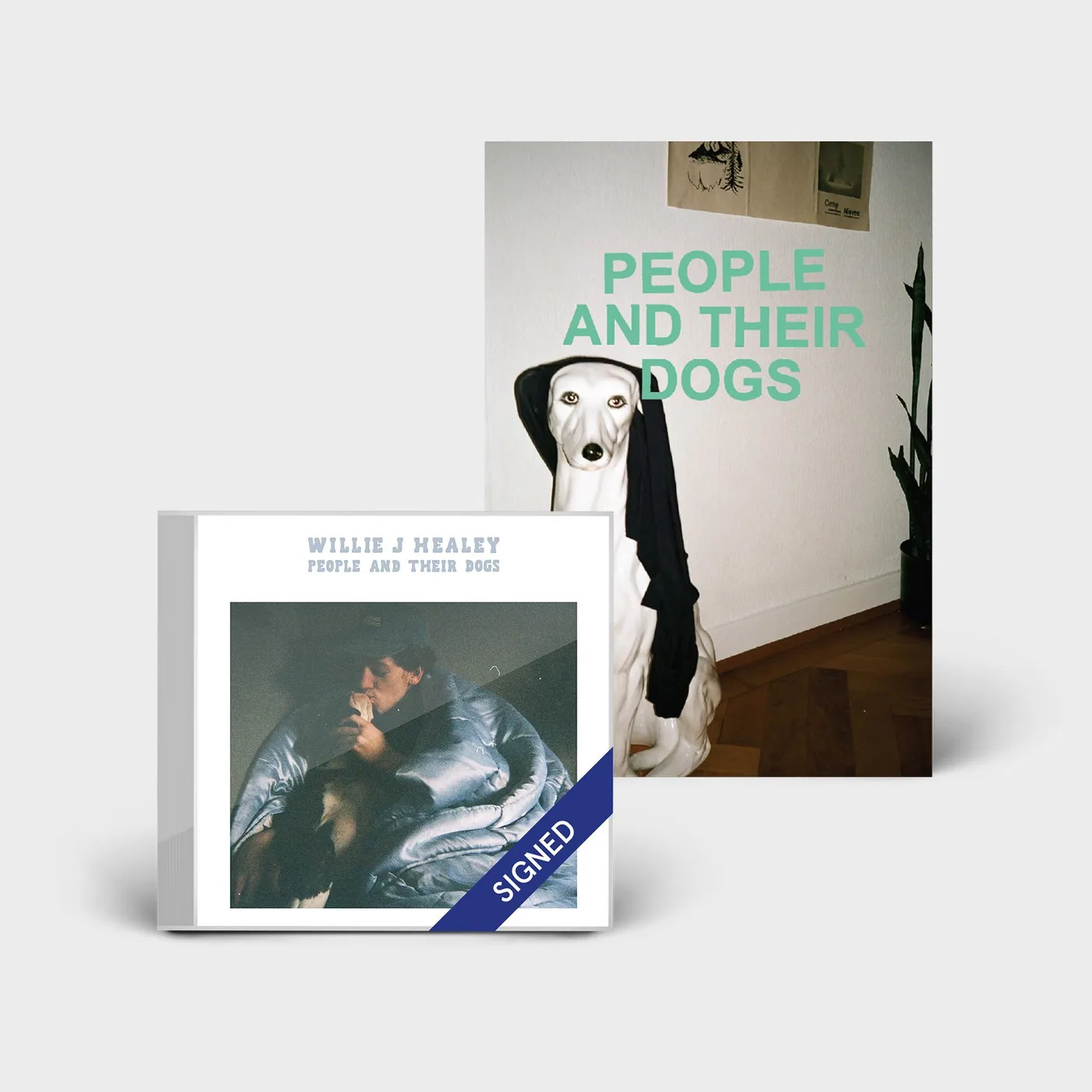 Willie J Healey PEOPLE AND THEIR DOGS - SIGNED CD + ZINE