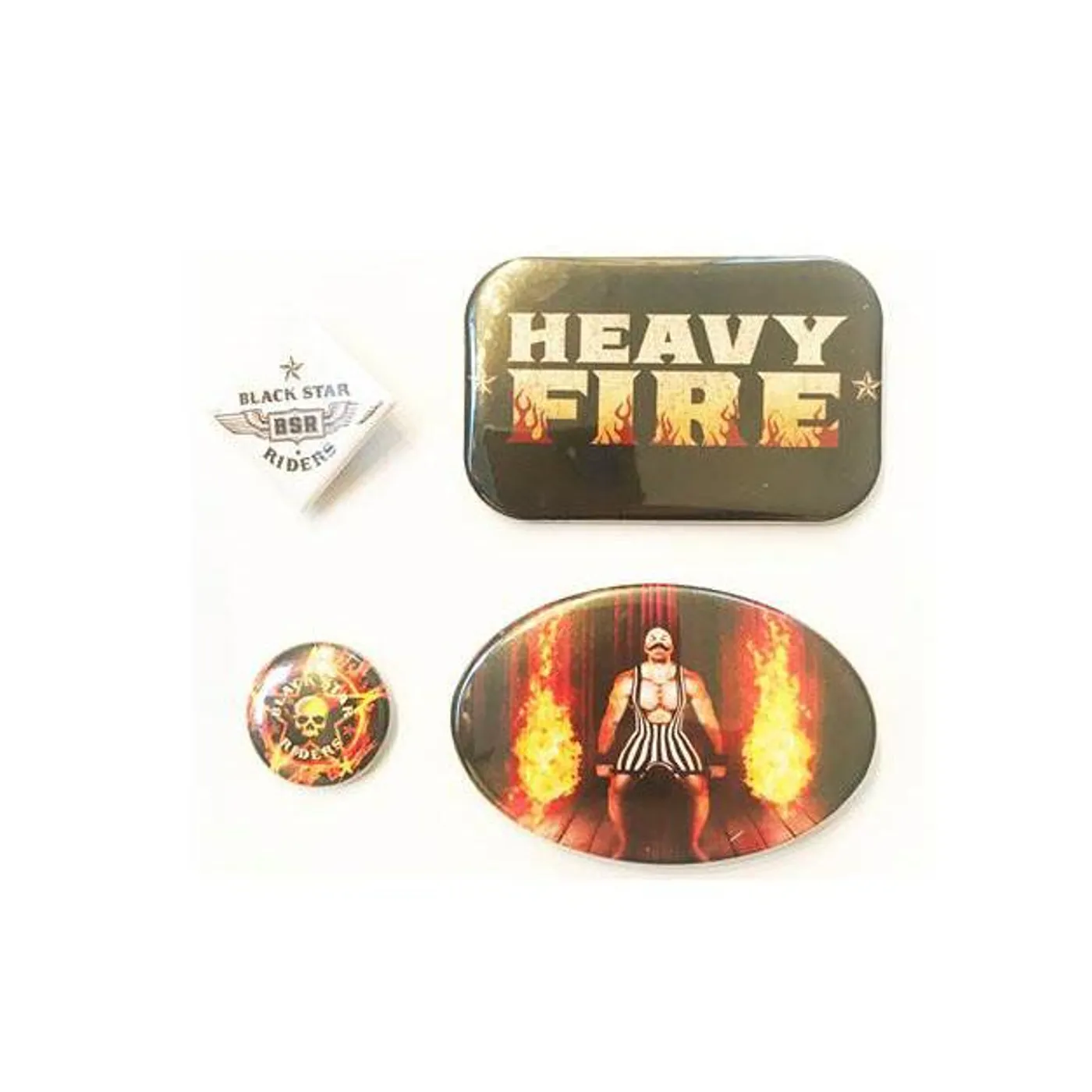 Black Star Riders Heavy Fire Badge Set