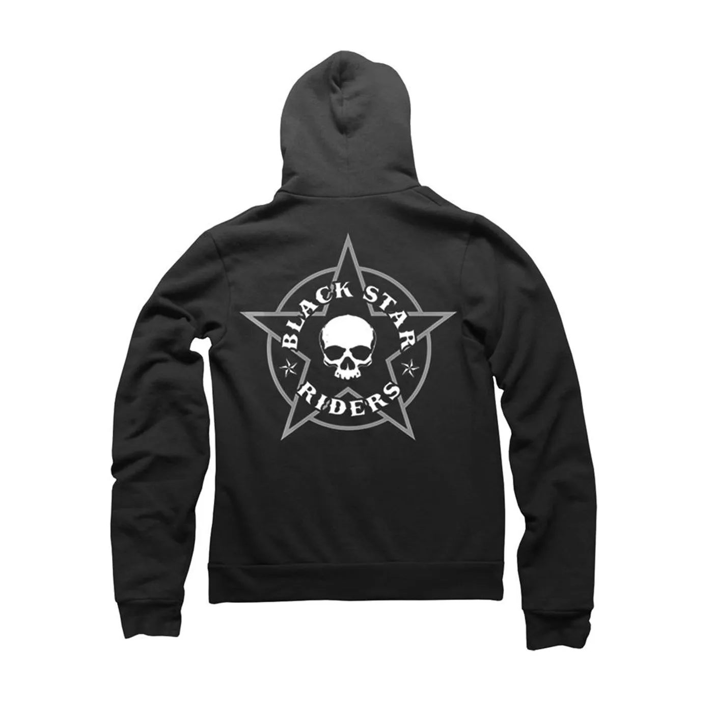 Black Star Riders Star Skull Zip Black Hoody