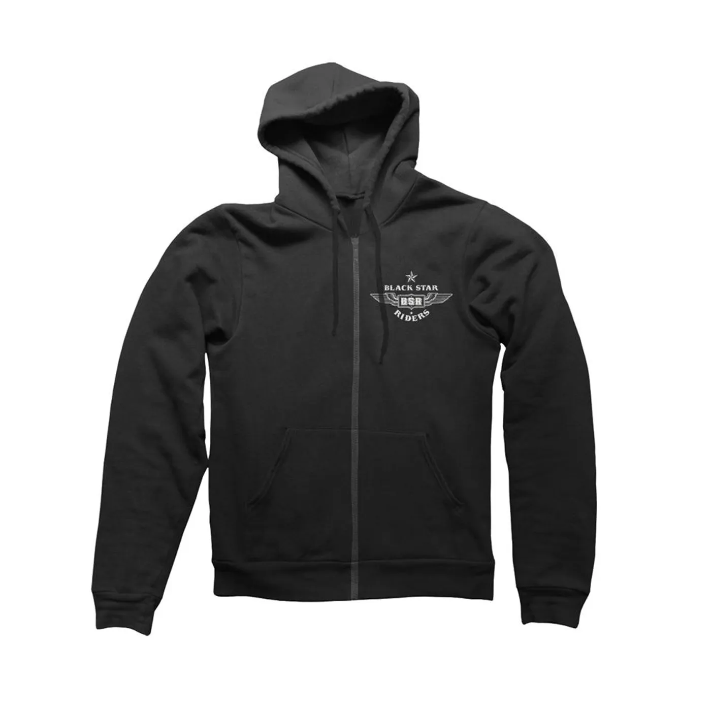Black Star Riders Star Skull Zip Black Hoody